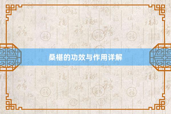 桑椹的功效与作用详解